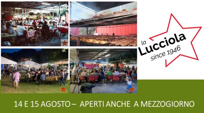 Festa de l’Unità La Lucciola a Villadossola  il 14 e 15 agosto 2020