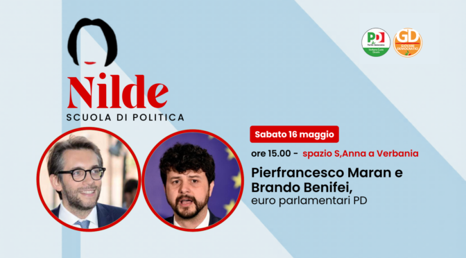 Incontro con Benifei e Maran: il futuro dell’Europa sabato 16 maggio